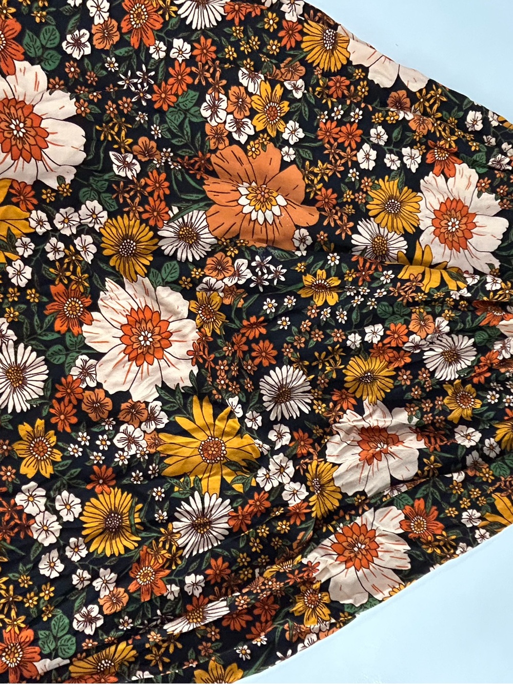 Natural Life retro floral pull on skirt size Medium